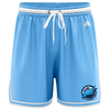 Darebin Basketball Casual Shorts - Carolina/White