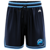 Darebin Basketball Casual Shorts - Navy/Carolina