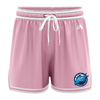 Darebin Basketball Casual Shorts - Pink/White