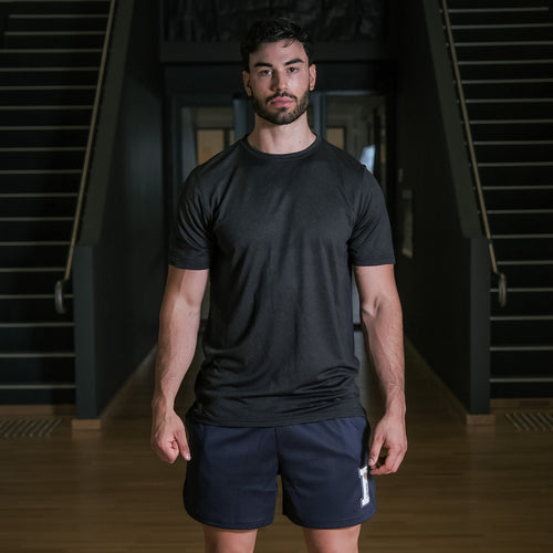 iAthletic Essential Shorts Unisex Embroidered Patch- Navy