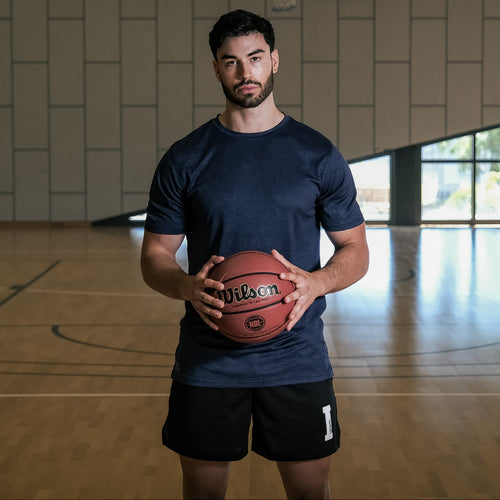 iAthletic Essential Shorts Unisex Embroidered Patch - Black