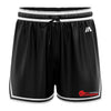 Cougars Black/White Women's Casual Basketball Shorts