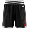Devils Basketball Casual Shorts with Pockets - Black/White