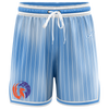 Sunshine Coast Phoenix Casual Shorts with Pockets - Faded Stripe Blue