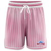 Toowoomba Mountaineers Casual Shorts - Faded Stripe Pink
