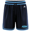 Basketball NSW Schools Tournament Casual Basketball Shorts - Navy/Sky