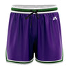 iAthletic Casual Basketball Shorts Women's - Purple/Green/White