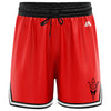 Devils Basketball Casual Shorts with Pockets - Red/Black/White