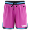 Bulleen Boomers Casual Basketball Shorts - Pink/Carolina/Black
