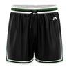 iAthletic Casual Basketball Shorts Womens - Black/Green/White