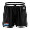 Cairns Basketball Casual Shorts with Pockets - Black/White