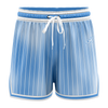 iAthletic Casual Basketball Shorts Women's - Blue Faded Stripe