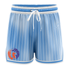 Sunshine Coast Phoenix Casual Shorts with Pockets - Faded Stripe Blue