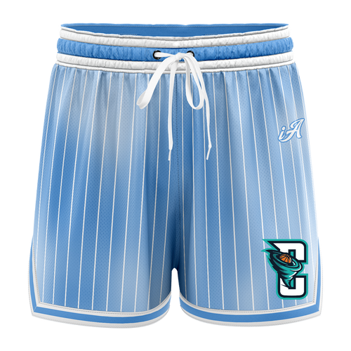 Noosa Cyclones Casual Shorts - Faded Stripe Blue