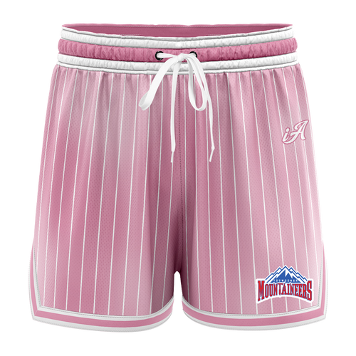 Toowoomba Mountaineers Casual Shorts - Faded Stripe Pink