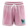 Noosa Cyclones Casual Shorts - Faded Stripe Pink