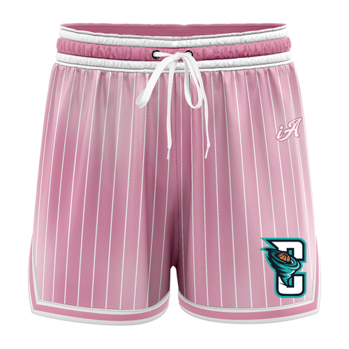 Noosa Cyclones Casual Shorts - Faded Stripe Pink