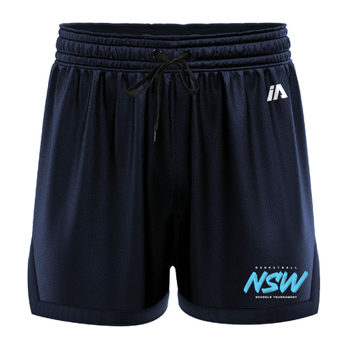 Basketball NSW Schools Tournament Casual Basketball Shorts - Navy/Navy