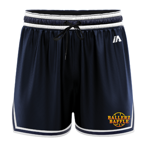 Ballerz Baffle Casual Shorts - Navy/White