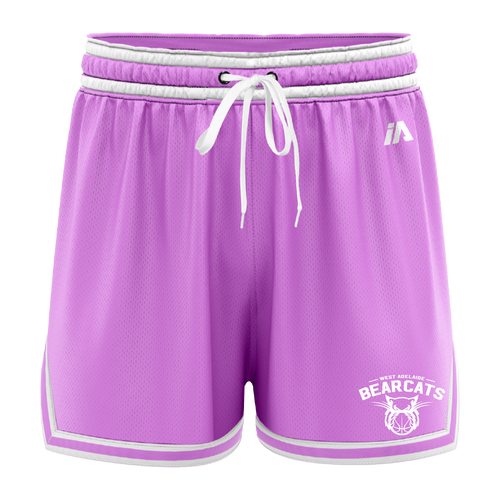 West Adelaide Bearcats Casual Shorts with Pockets - Pink/White