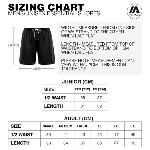 iAthletic Essential Shorts Unisex Embroidered Patch - Purple