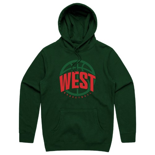 West Basketball "West" Logo Cotton Hoodie