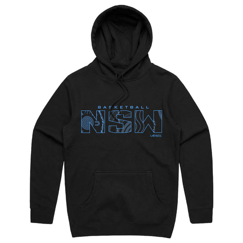 Basketball NSW Cotton Hoodie - Indigenous Print