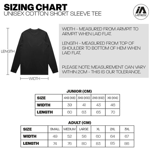 Berwick College Cotton Long Sleeve Tee - Black