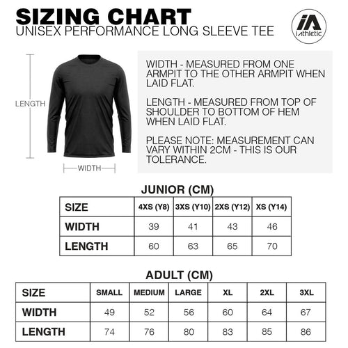 Warrnambool Seahawks Performance LS Tee