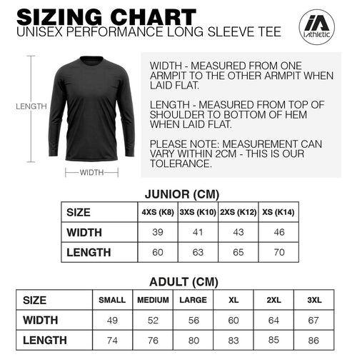 Berwick College Performance Long Sleeve Tee - Black Marle