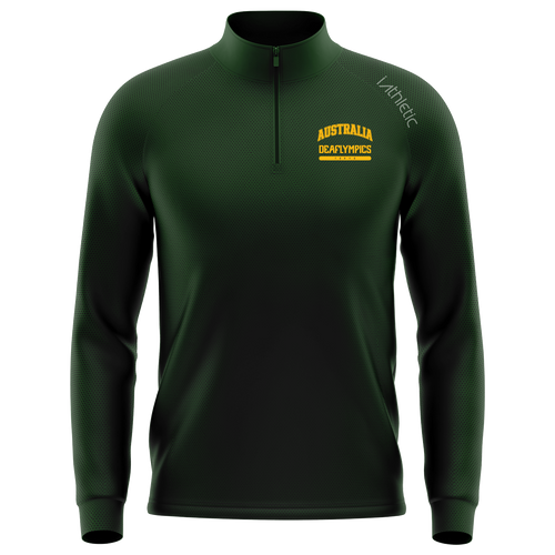Deaflympics Australia Pro Tech Qtr Zip Jacket