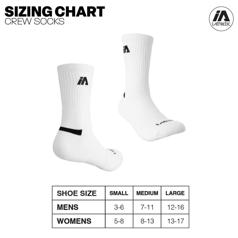 iAthletic Crew Socks - Grey