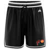 West Basketball "W" Logo Casual Shorts - Black/White