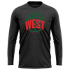 West Basketball "West" Logo Performance LS Tee