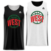 West Basketball "West" Logo Training Reversible