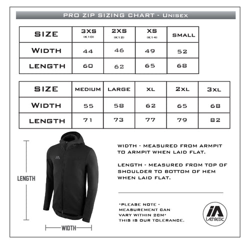 Central Coast Rebels Pro Zip Hoodie