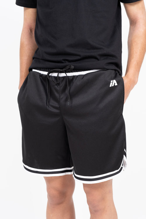 iAthletic Casual Basketball Shorts Men's - Black/White