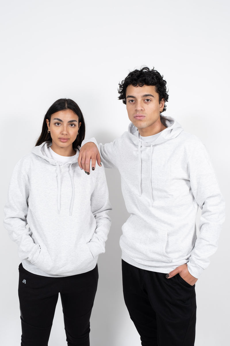 iAthletic Cotton Hoodie - Snow Marle
