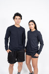 iAthletic Cotton Long Sleeve Tee - Navy