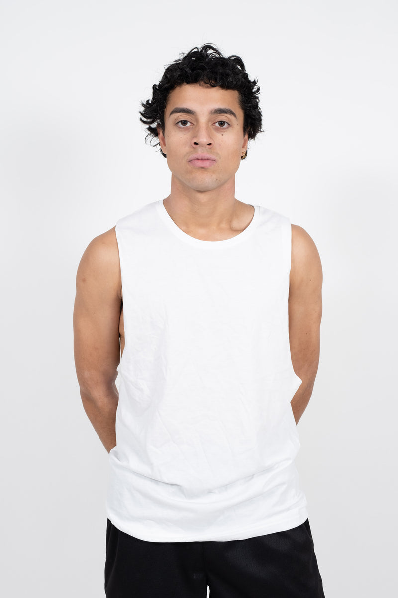 iAthletic Cotton Tank - White